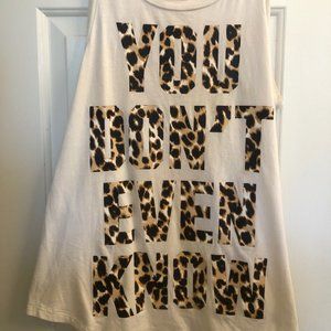 VS Pink You Don’t Even Know Cheetah Tank